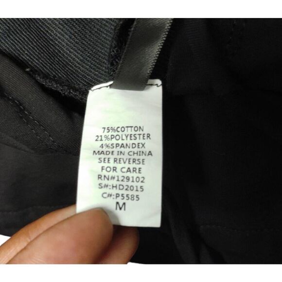 Black Hooded Dress with Drawstring and Front Slit by K Too Sz M - Picture 8 of 8